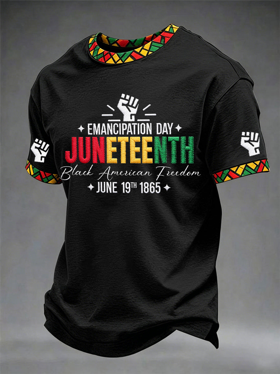 Men's Juneteenth Print Casual Tee