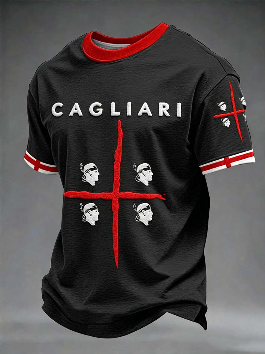 Men's Sardegna I Quattro Mori Short Sleeves T-shirt