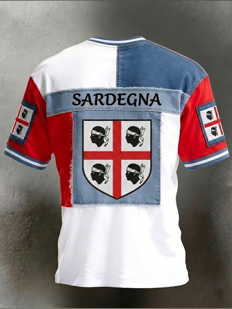 Men's Sardegna I Quattro Mori Short Sleeves T-shirt