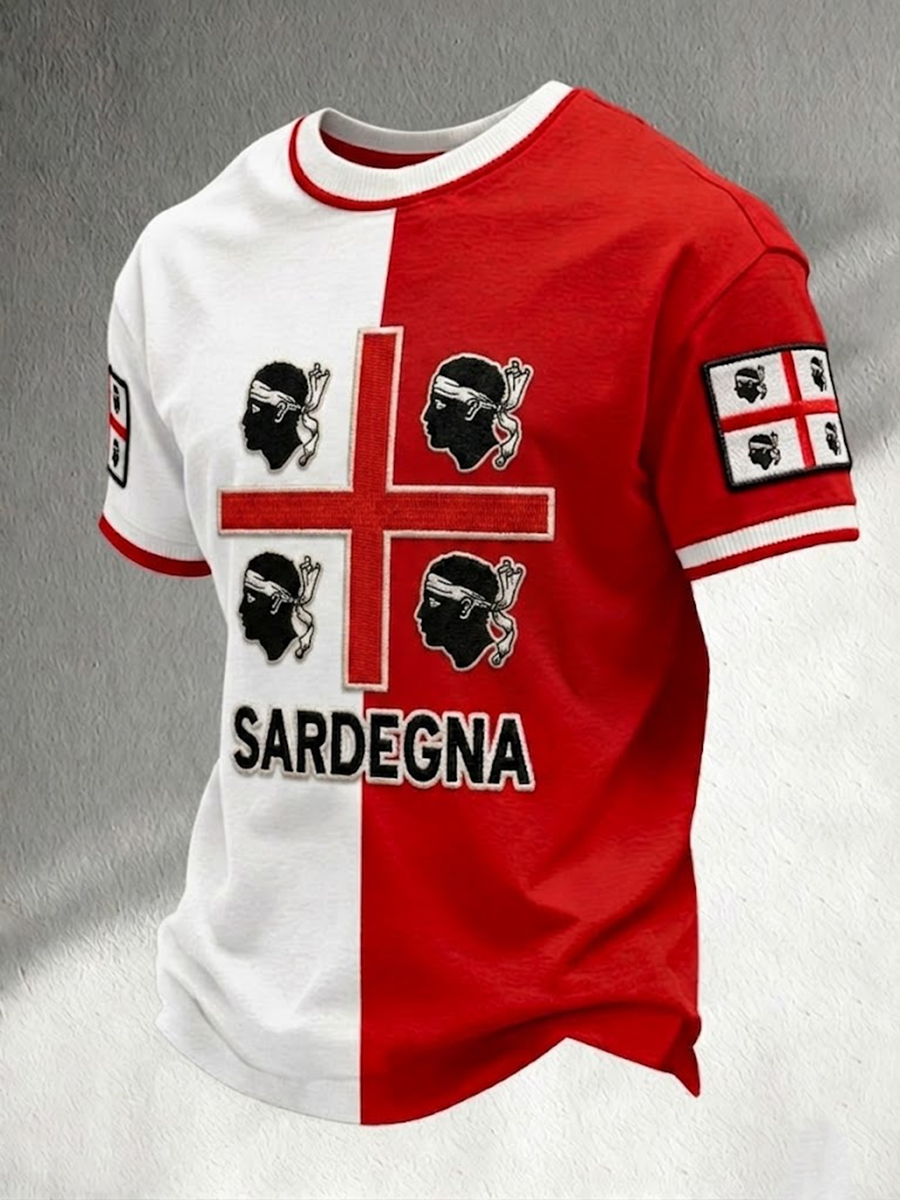 Men's Sardegna I Quattro Mori Short Sleeves T-shirt