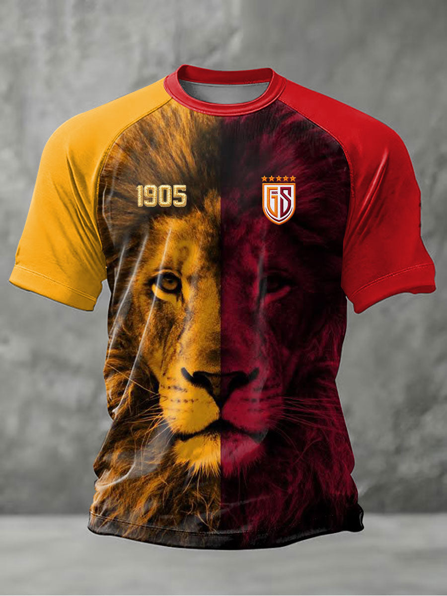 Men's Turkey Football Print Casual T-Shirt