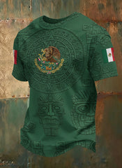 Men's Mexico Football Match Fan Art Graphic T-Shirt