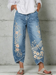 Women's Animal Art Print Trousers
