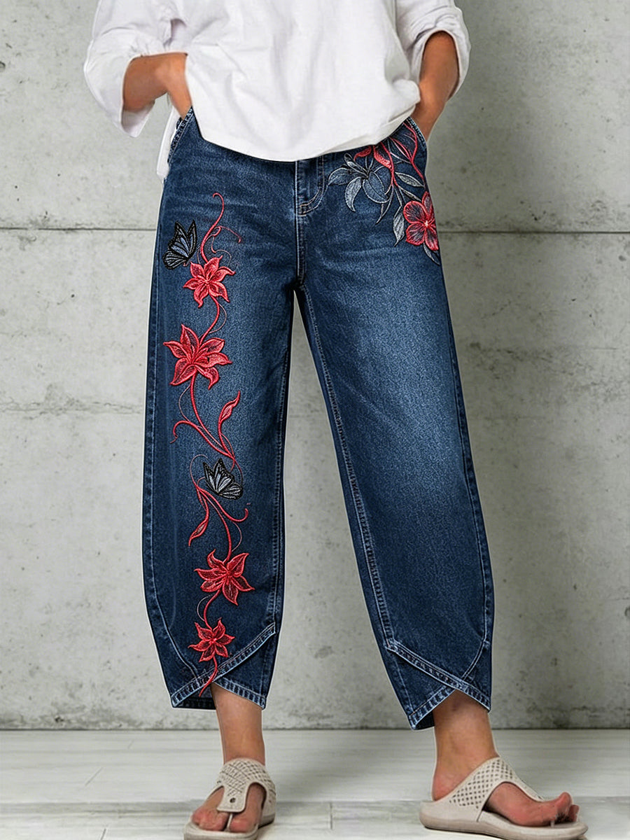 Women's Animal Art Print Trousers