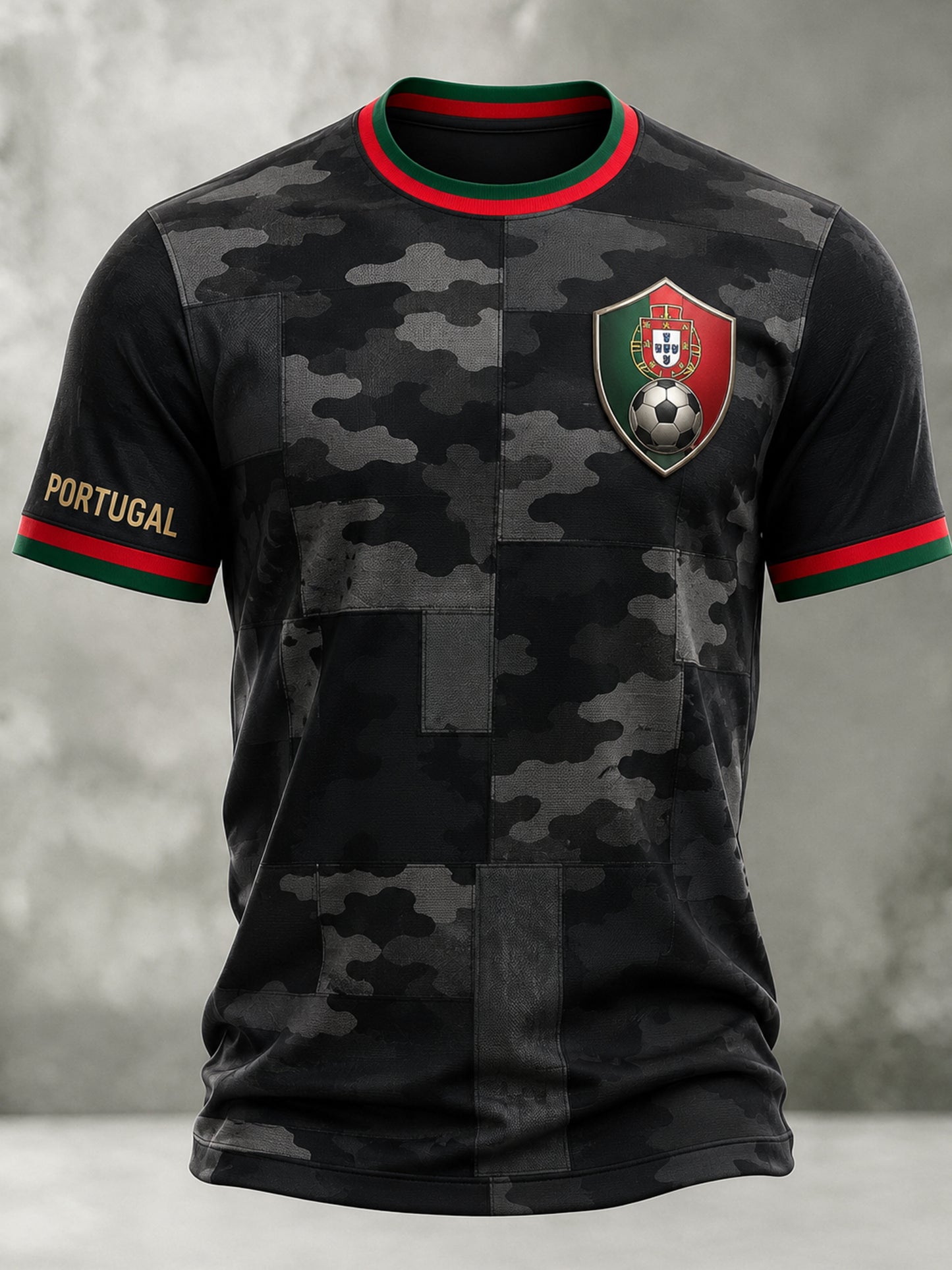 Men's Portugal Football Fan Art Print T-Shirt