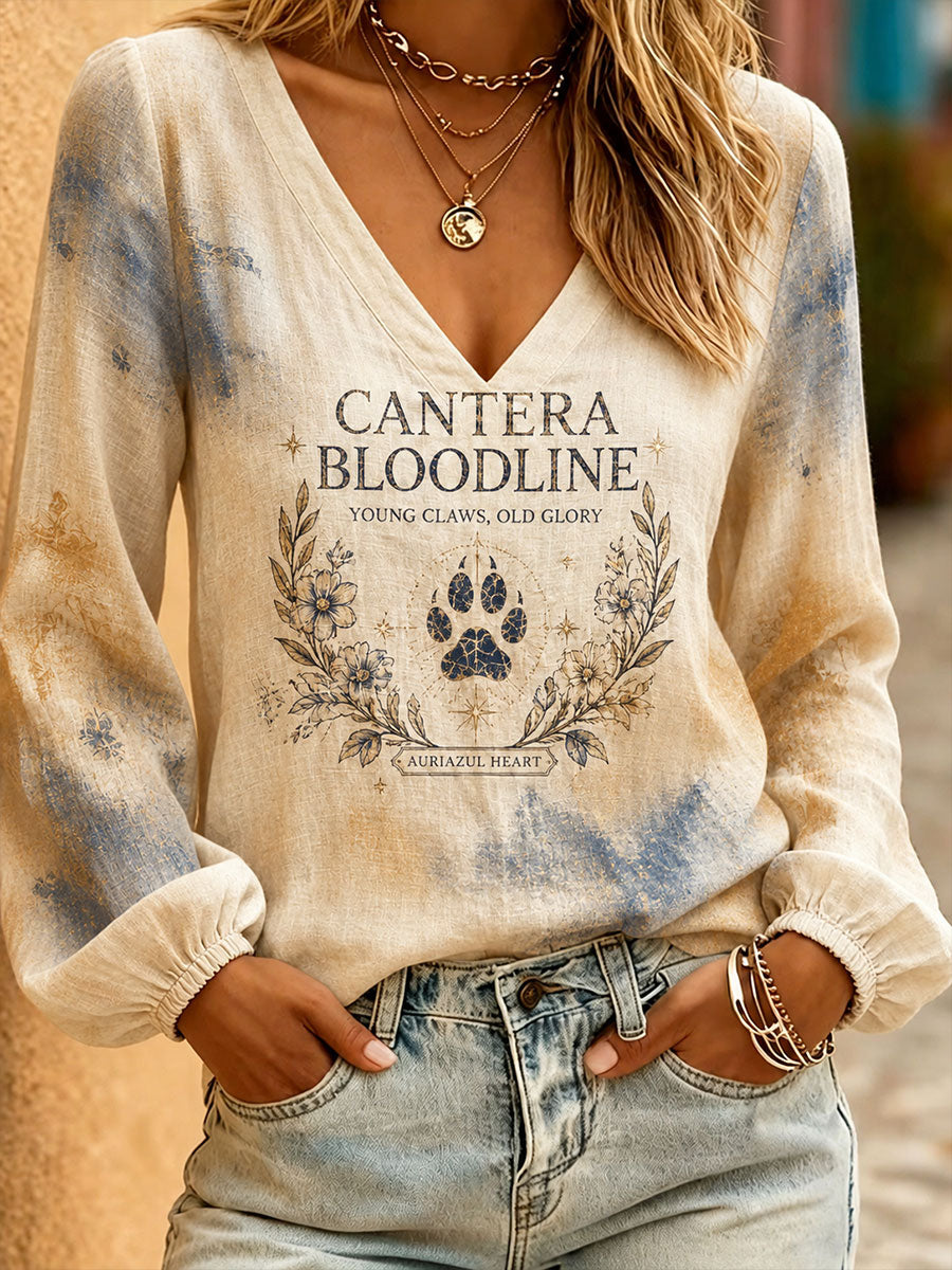 Women's Mexico Football Lover Printed Linen Tops