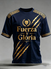 Men's Mexican Pumas Soccer Fan Art Print T-Shirt