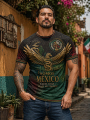 Men's Mexico Proud Art Printed T-shirt