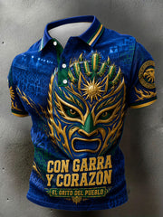Men's Mexico Proud Art Printed Casual Tops