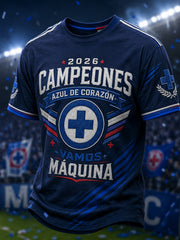 Men's 2026 Campeones Print Casual T-shirt