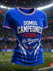 Women's 2026 Campeones Print Casual T-shirt
