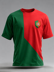 Men's Portugal Football Match Cheering Art Print T-Shirt