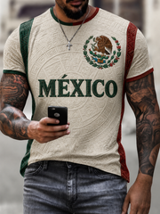 Men's Mexico Proud Art Printed short sleeves t-shirt