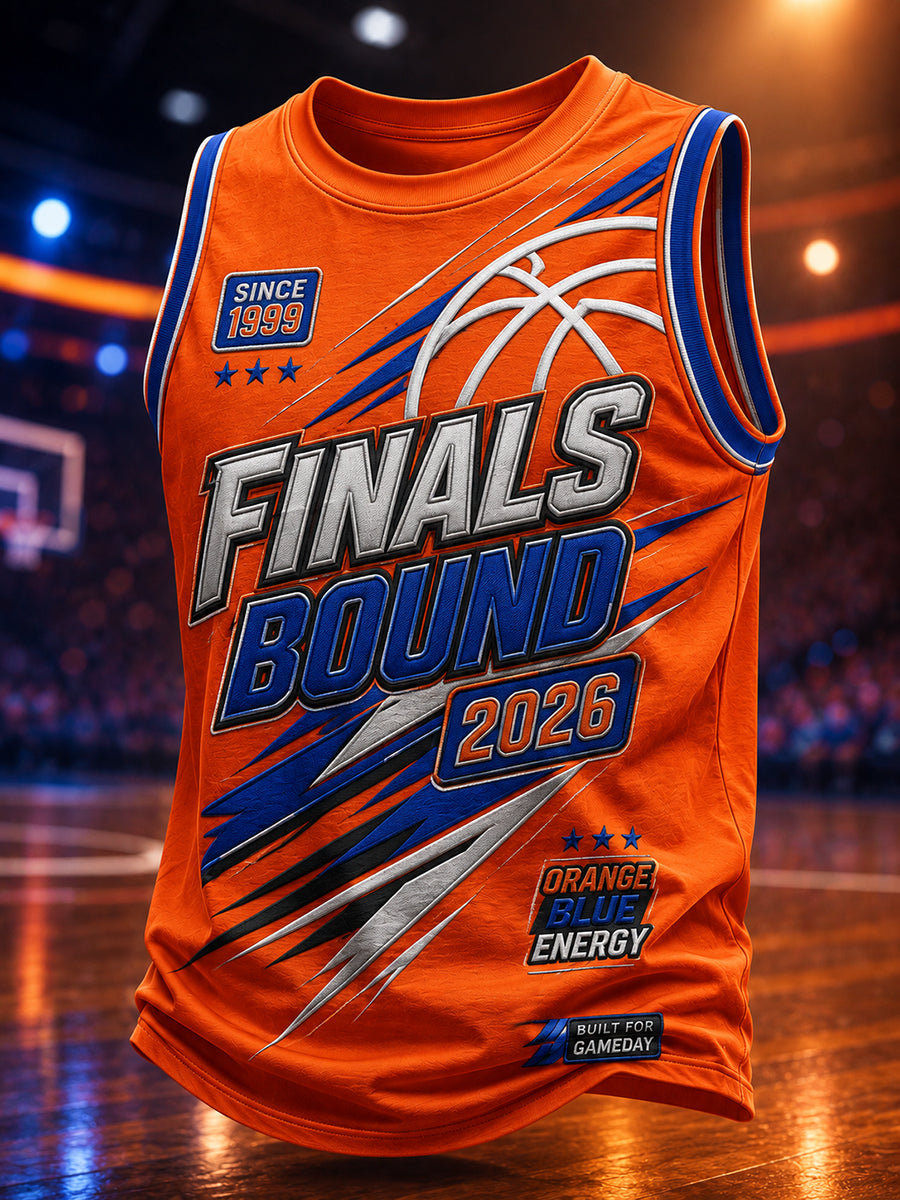 Men's Classic Basketball Fan Graphic Print Vest Top