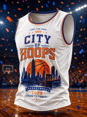 Men's Classic Basketball Fan Graphic Print Vest Top