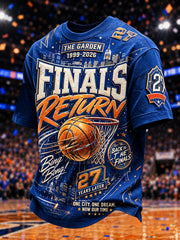 Men's Gift For Basketball Fans Print Casual Tee