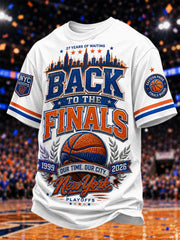 Men's Gift For Basketball Fans Print Casual Tee