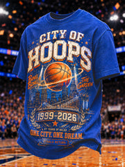 Men's Gift For Basketball Fans Print Casual Tee
