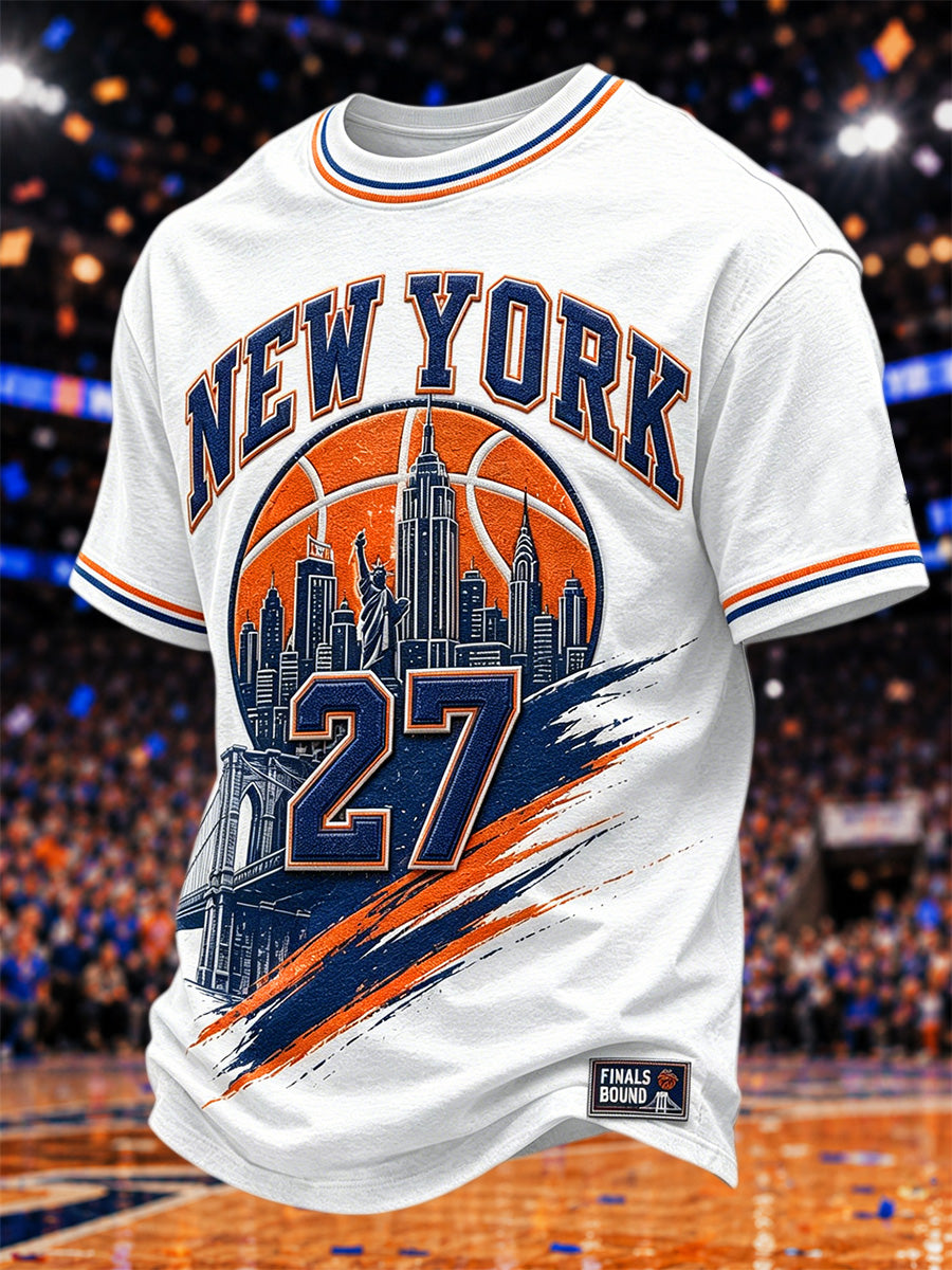 Men's Gift For Basketball Fans Print Casual Tee