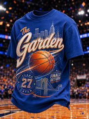 Men's Gift For Basketball Fans Print Casual Tee