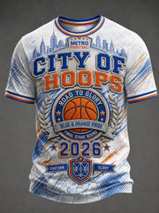 Men's New York Basketball Printed T-shirt