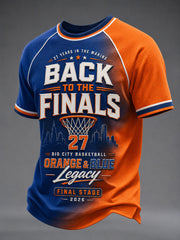 Men's Classic Basketball Fan Graphic T-shirt