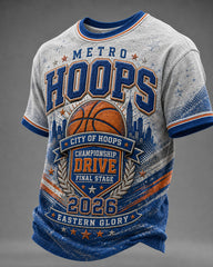 Men's New York Basketball Printed T-shirt