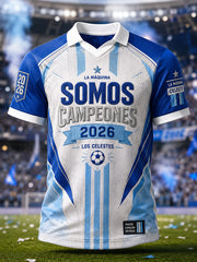 Men's 2026 Campeones Print Casual Shirt