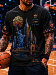 Men's Classic Basketball Fan Graphic Short Sleeve T-shirt