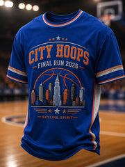 Men's Classic Basketball Fan Graphic T-shirt