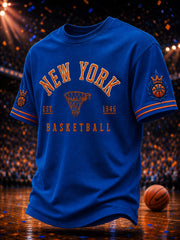 Men's Classic Basketball Fan Graphic Short Sleeve T-shirt