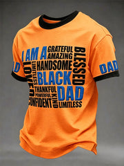 Men's “I Am A Black Dad” Father's Day Fun Casual T-shirt