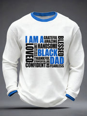 Men's “I Am A Black Dad” Father's Day Fun Casual T-shirt