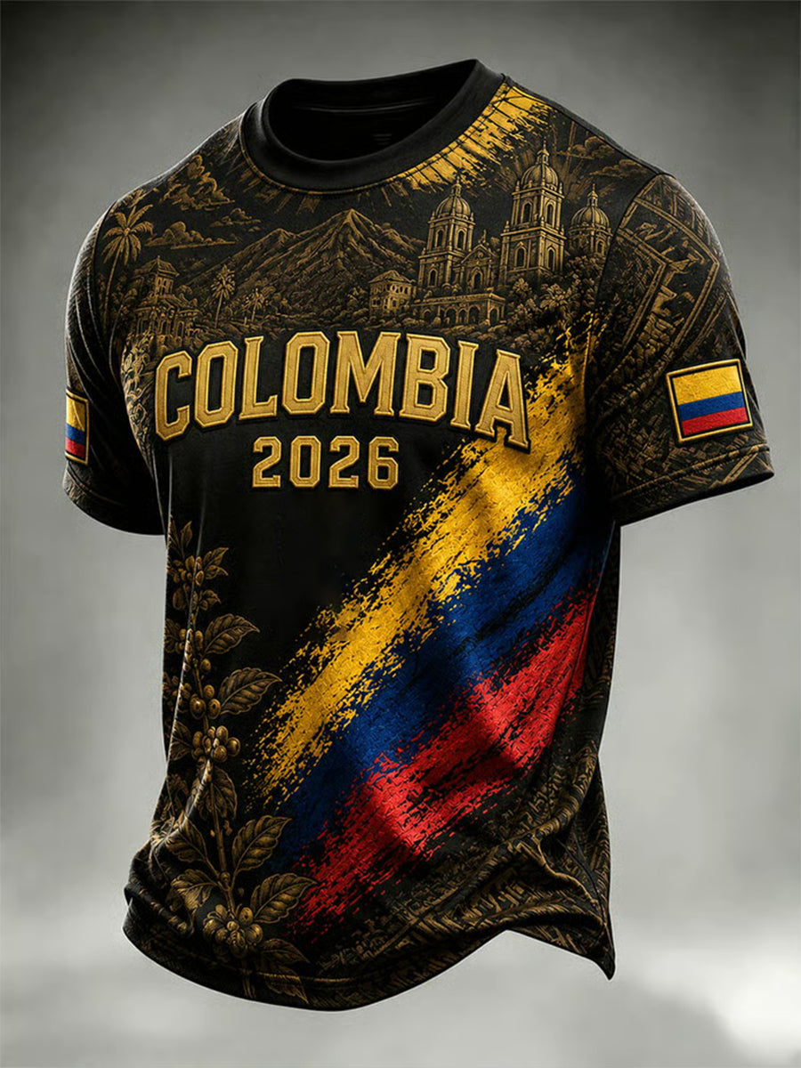 Colombia Football 2026 Casual Unisex T-Shirt