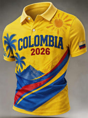 Colombia Football 2026 Casual Unisex polo shirt