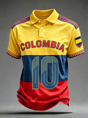 Colombia Football 2026 Casual Unisex T-Shirt polo shirt