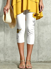 Women's Animal Bee Artistic Printed Leggings