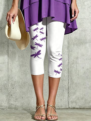 Women's Animal Dragonfly Artistic Printed Leggings