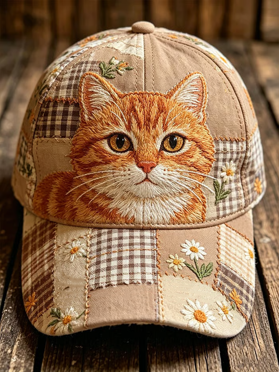 Unisex Cute Cat Print Hat