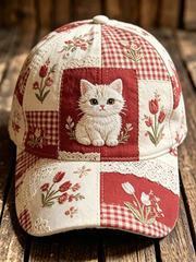 Unisex Cute Cat Print Hat