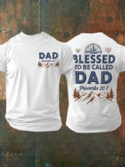 Men's“Blessed To Be Called Dad” Father's Day Fun Casual Unisex T-shirt