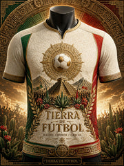 Men's Mexico Football Lover Art Printed T-shirt