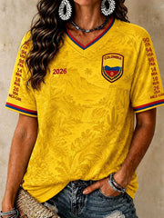 Women's Columbia Soccer V-Neck T-Shirts