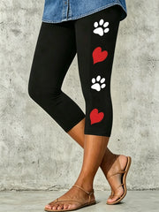 Women's Animal Cat Artistic Printed Leggings