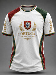 Men's Portuguese Football Printed T-shirt