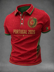 Men's Portugal Football Printed Shirt