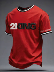 Men's Chicago King Basketball Lover Printed T-shirt