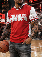 Men's Chicago King Basketball Lover Printed T-shirt