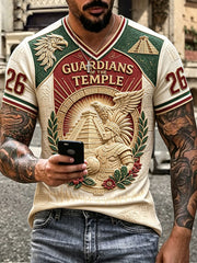 Men's Mexico Football Lover Art Printed T-shirt