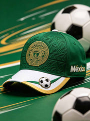 Unisex Mexican Football Print Baseball Cap
